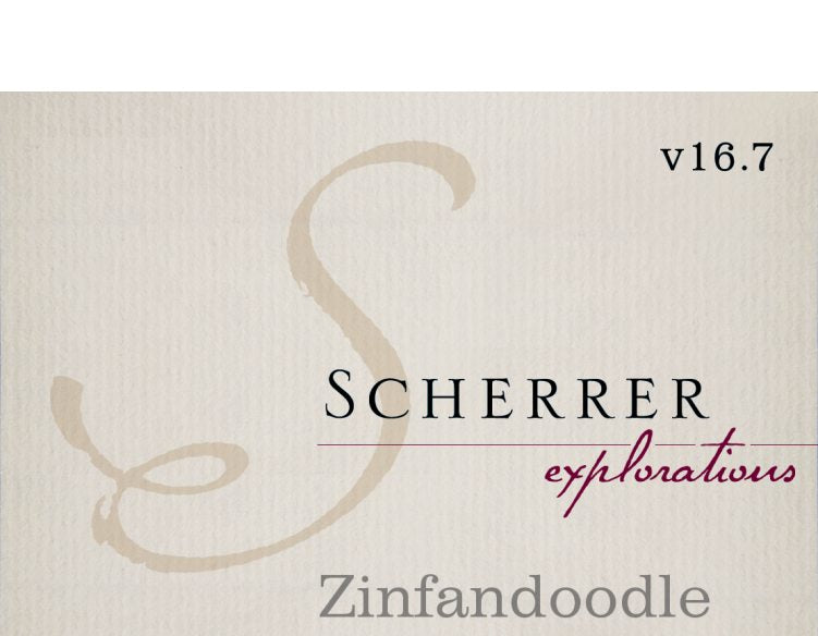 Scherrer Zinfandoodle Scherrer Vyd (Alex Vly) V16.7