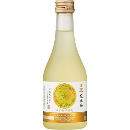 Hakushika Hana-Kohaku Junmai Ginjo Yuzu Sake - 300ml