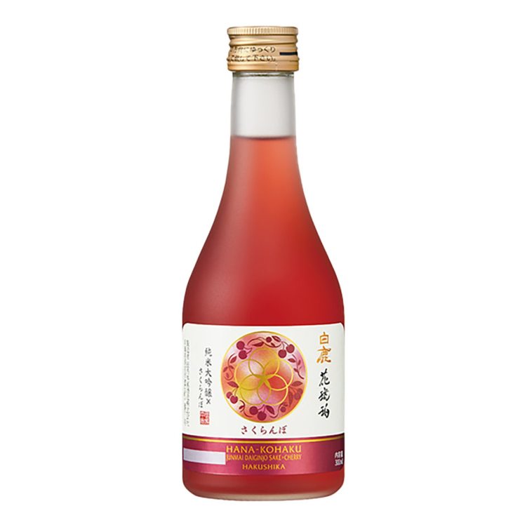 Hakushika Hana-Kohaku Junmai Ginjo Cherry Sake - 300ml